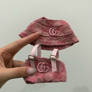 Pink designer labubu outfit only